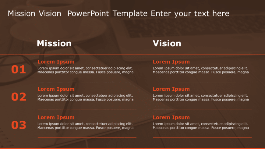 Mission Vision 123 PowerPoint Template