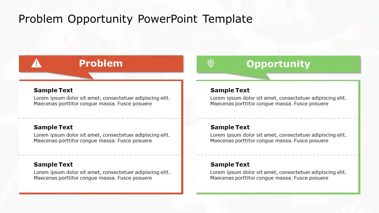 Problem Opportunity 128 PowerPoint Template & Google Slides Theme