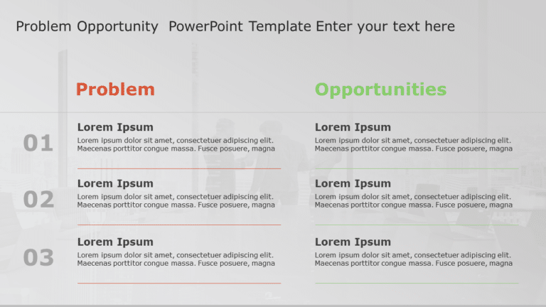 Problem Opportunity 129 PowerPoint Template & Google Slides Theme