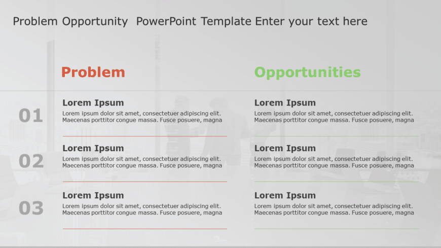 Problem Opportunity 129 PowerPoint Template