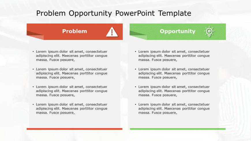 Problem Opportunity 133 PowerPoint Template