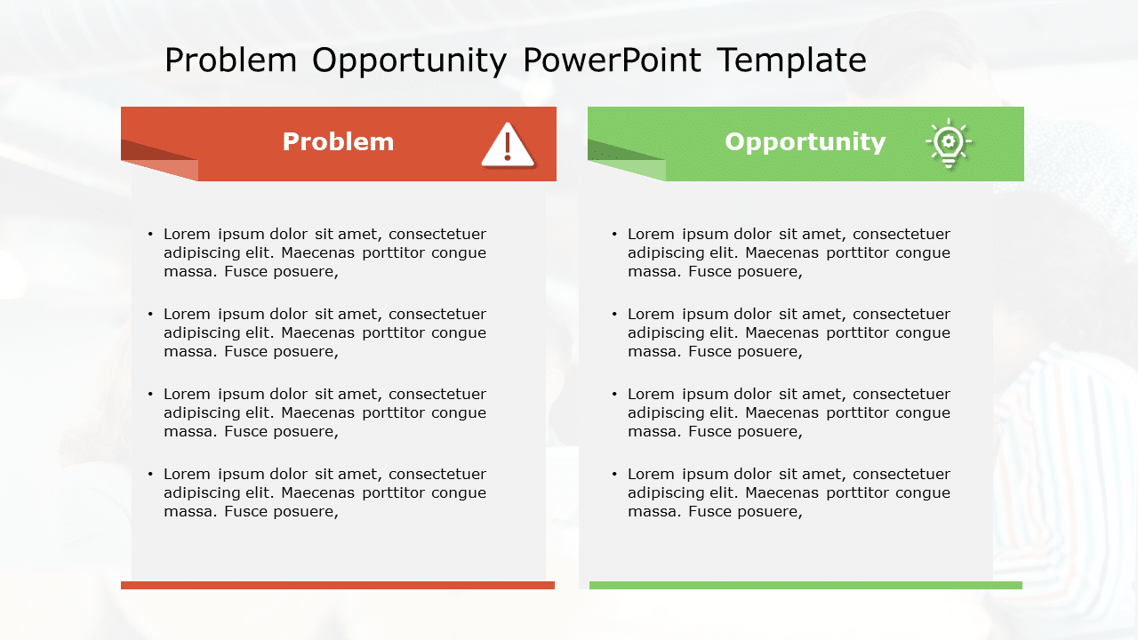 Problem Opportunity 133 PowerPoint Template & Google Slides Theme