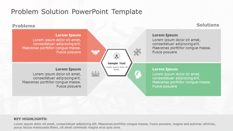 Problem Solution 134 PowerPoint Template & Google Slides Theme