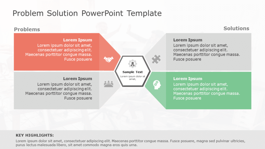 Problem Solution 134 PowerPoint Template