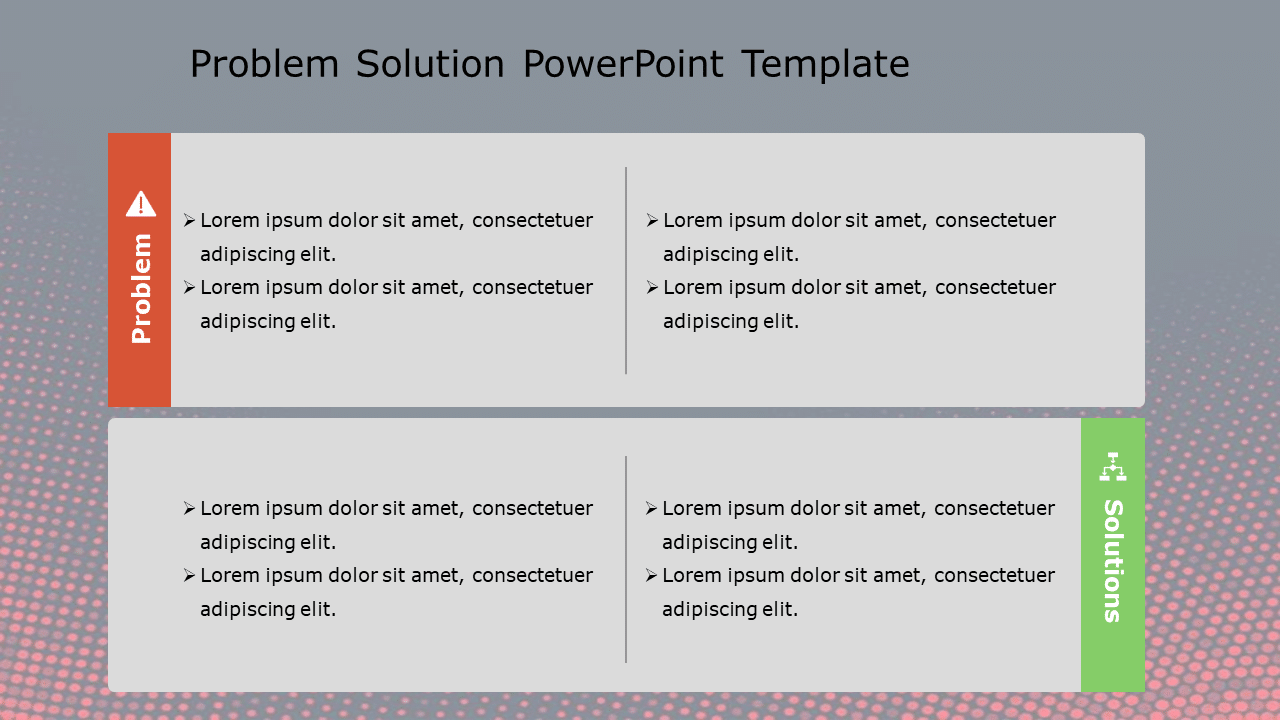 Problem Solution 137 PowerPoint Template & Google Slides Theme