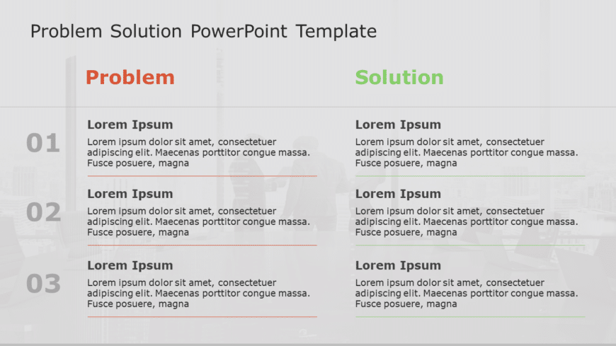 Problem Solution 139 PowerPoint Template