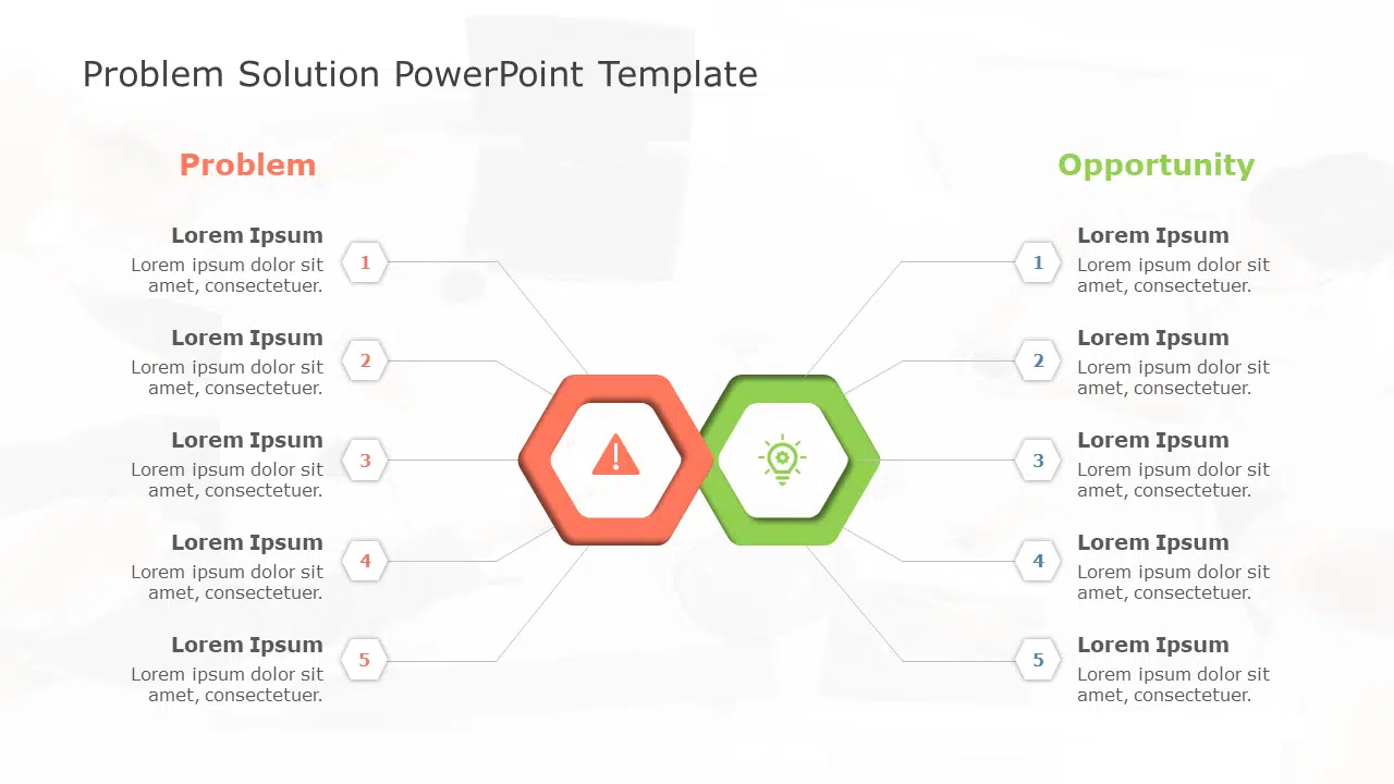 Problem Solution 141 PowerPoint Template & Google Slides Theme