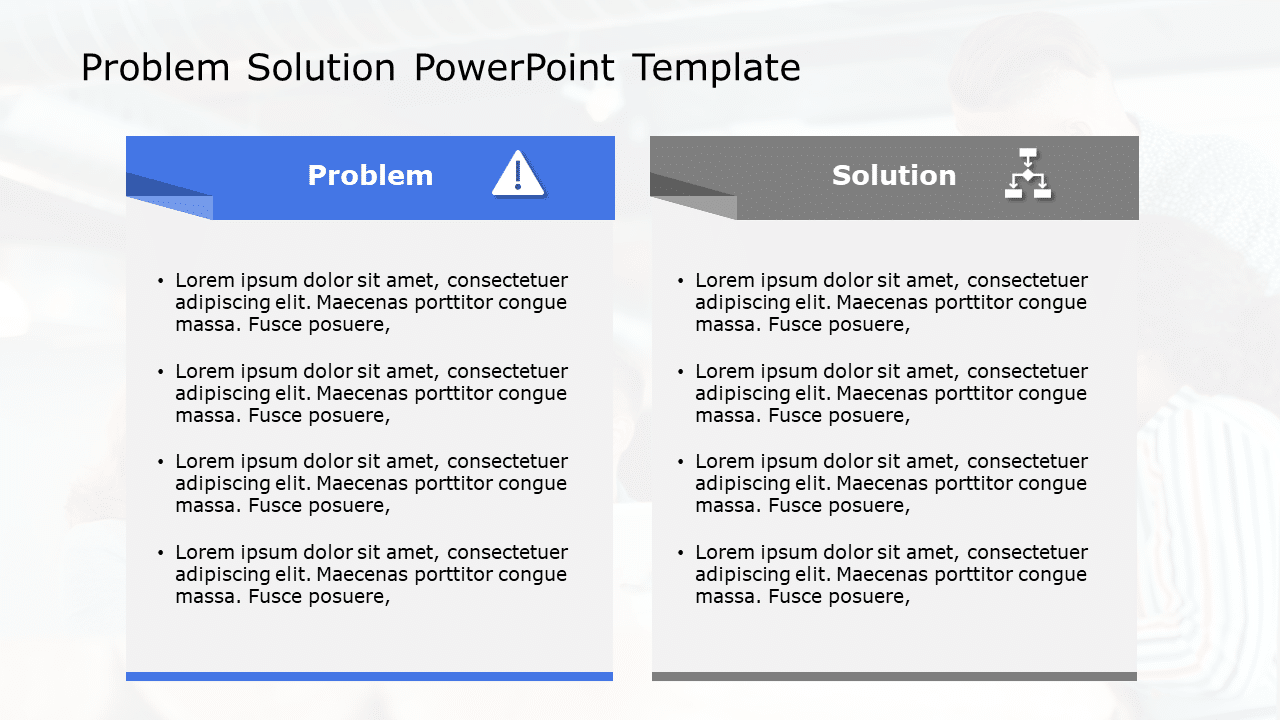 Problem Solution 142 PowerPoint Template & Google Slides Theme