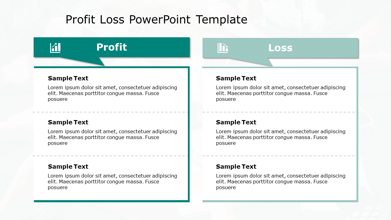 Profit Loss 147 PowerPoint Template & Google Slides Theme