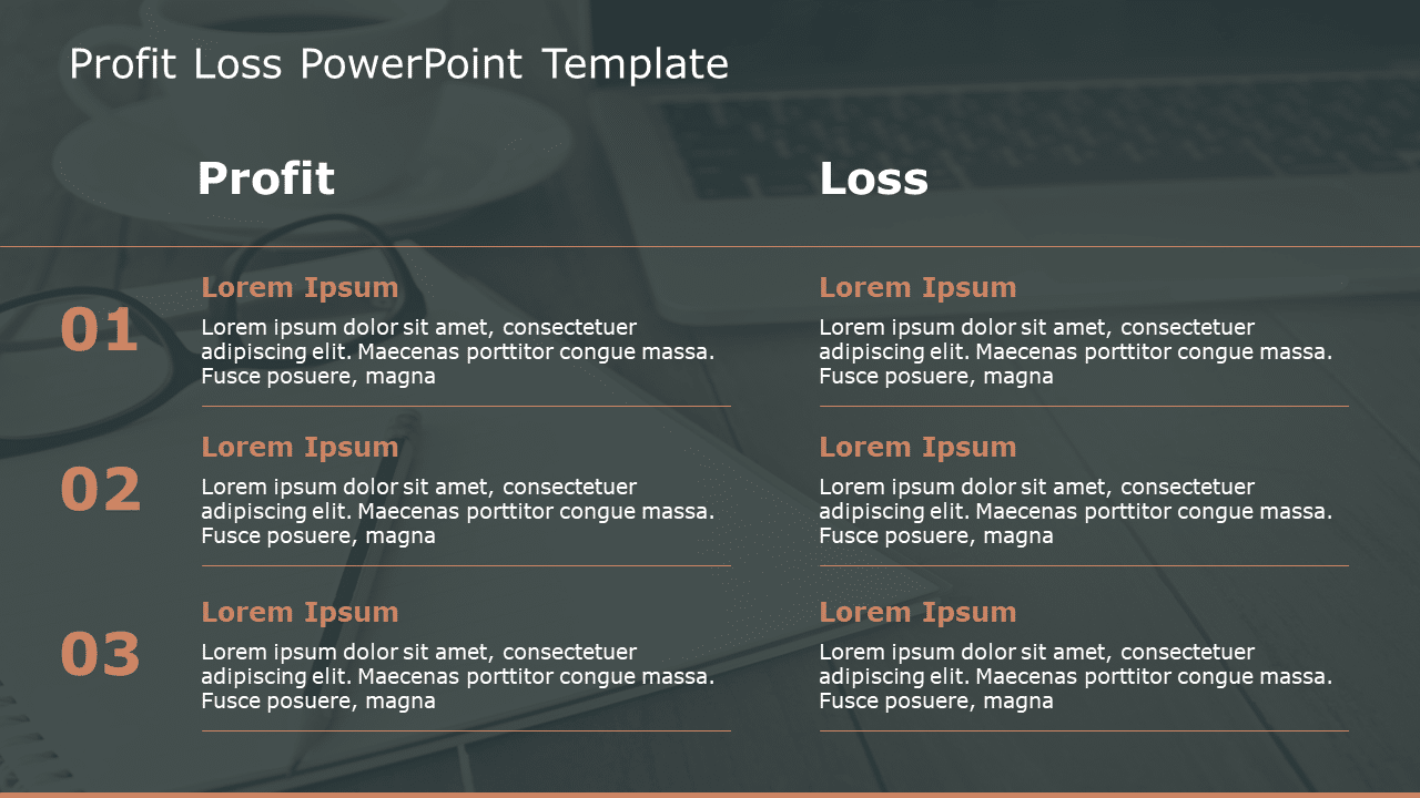 Profit Loss 148 PowerPoint Template & Google Slides Theme