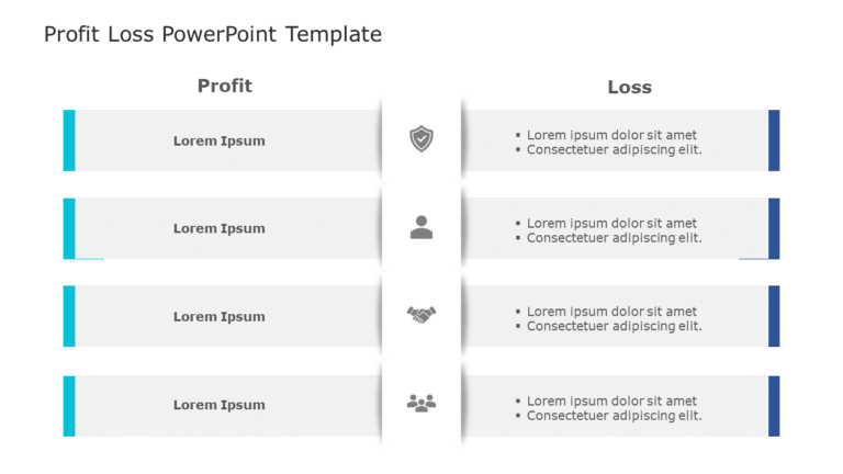 Profit Loss 149 PowerPoint Template & Google Slides Theme