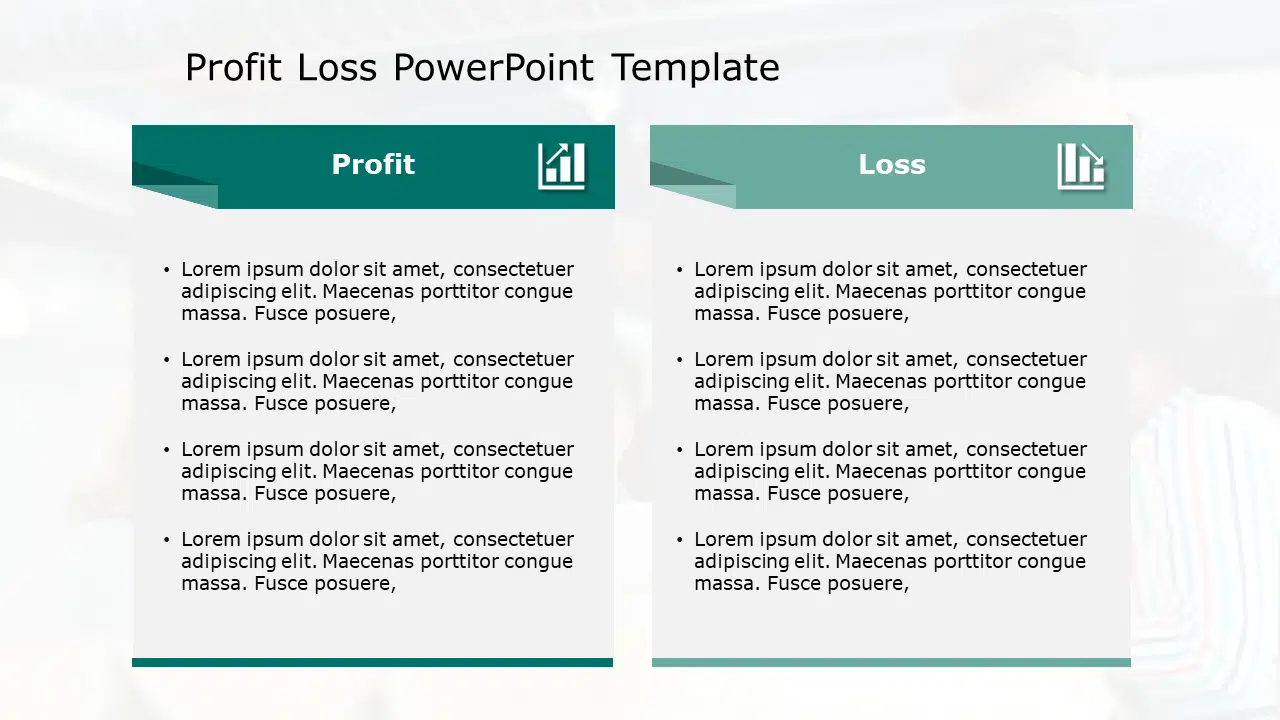 Profit Loss 152 PowerPoint Template & Google Slides Theme