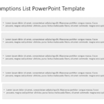 Project Assumptions List PowerPoint Template & Google Slides Theme