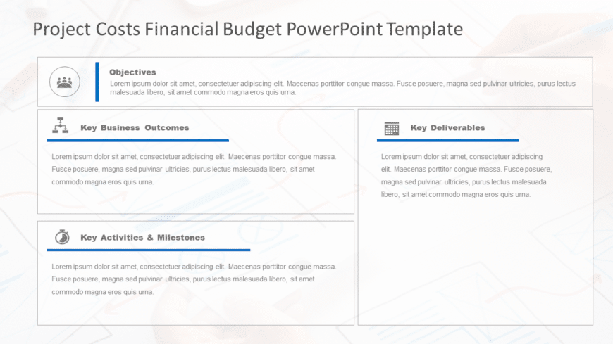 Project Costs Financial Budget PowerPoint Template