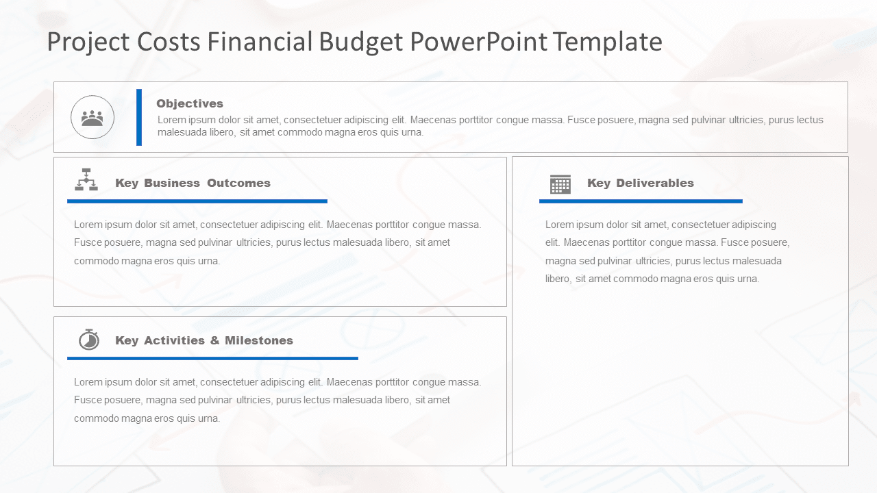 Project Costs Financial Budget PowerPoint Template & Google Slides Theme