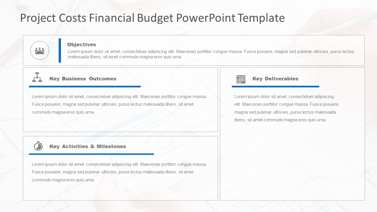 Project Costs Financial Budget PowerPoint Template