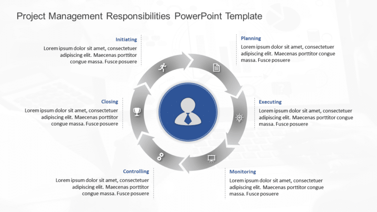 Project Management Responsibilities PowerPoint Template & Google Slides Theme