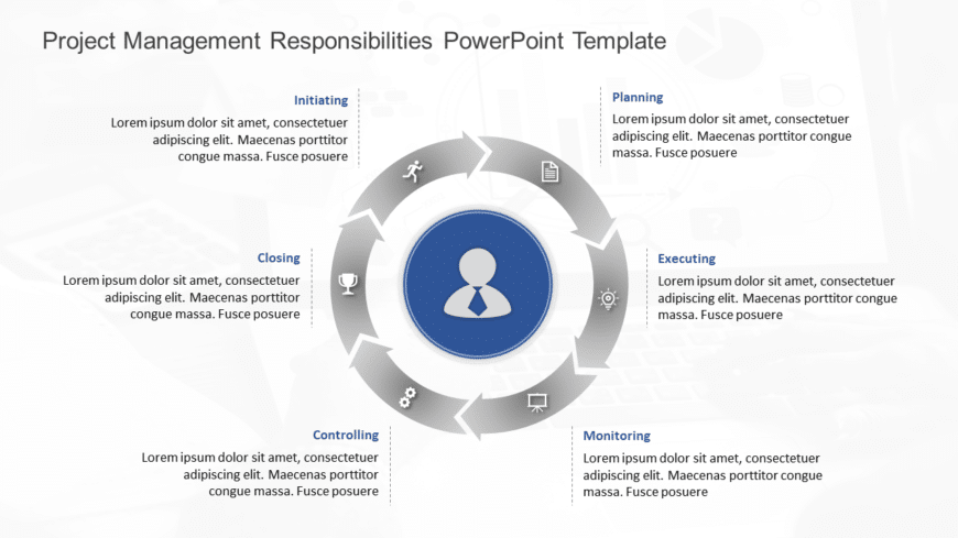 Project Management Responsibilities PowerPoint Template
