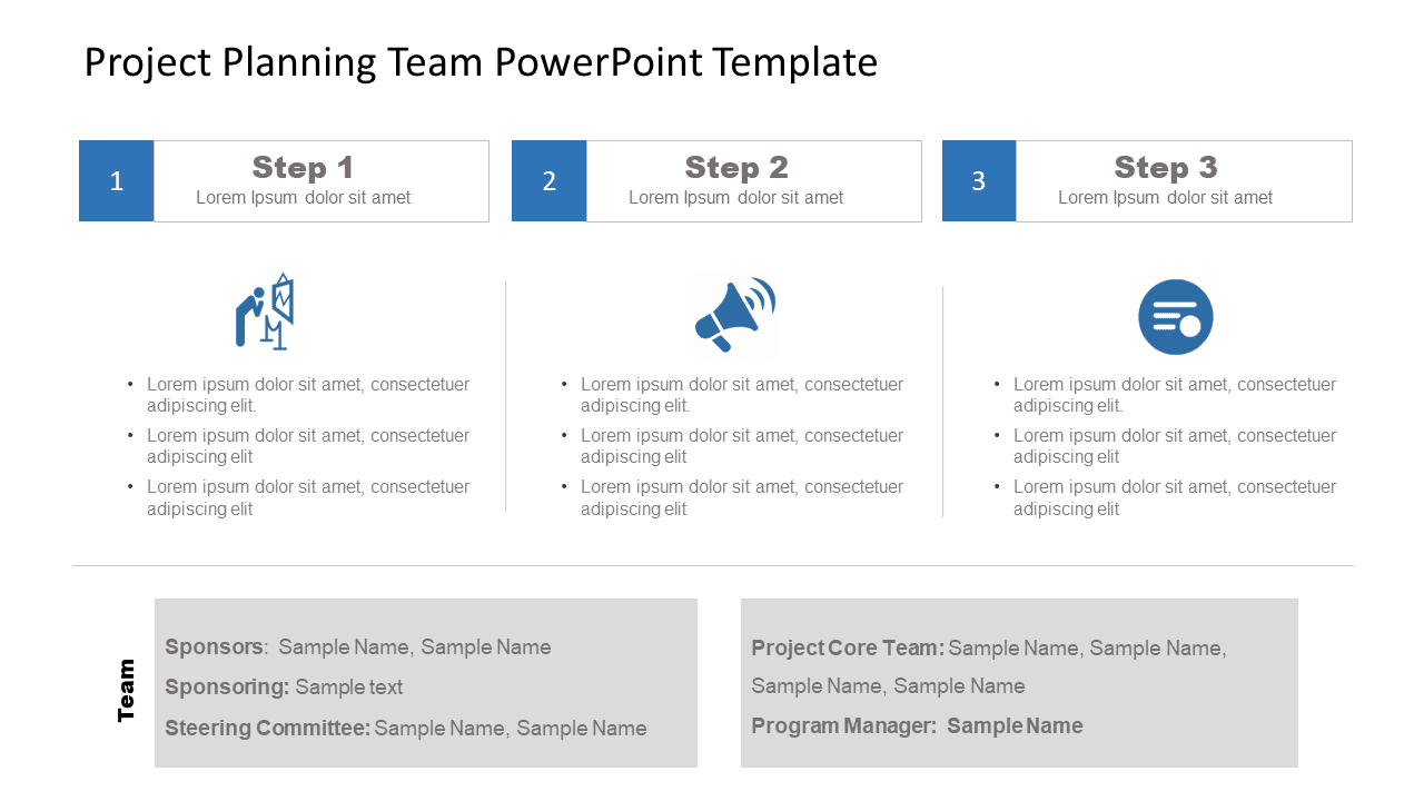 Project Planning Team PowerPoint Template & Google Slides Theme