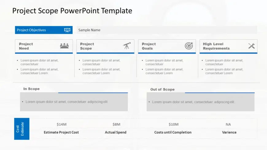 Project Scope PowerPoint Template