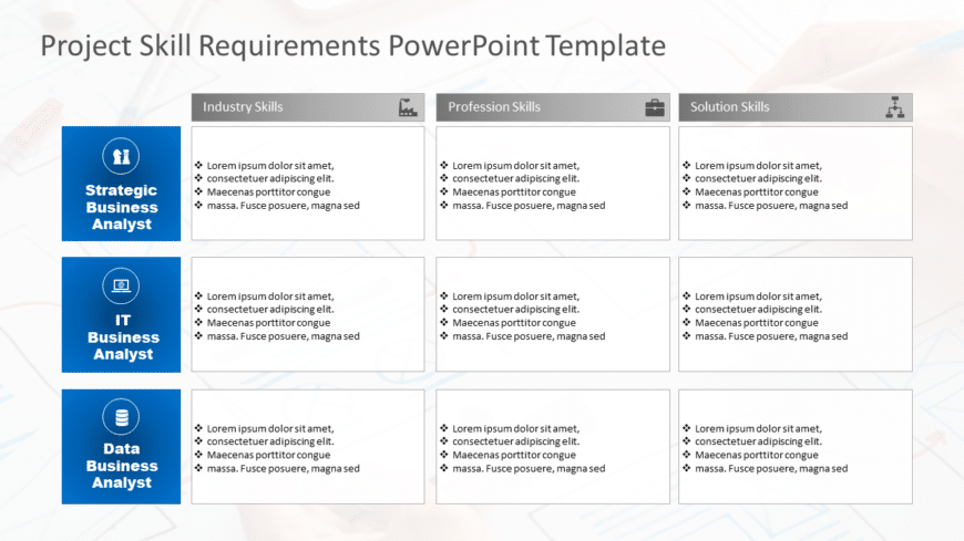 Project Skill Requirements PowerPoint Template