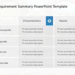 Project Skills Requirement Summary PowerPoint Template & Google Slides Theme