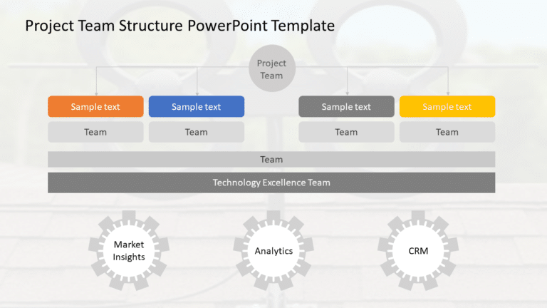 Project Team Structure 02 PowerPoint Template & Google Slides Theme