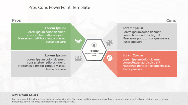 Pros Cons 153 PowerPoint Template & Google Slides Theme