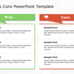 Pros Cons 155 PowerPoint Template & Google Slides Theme