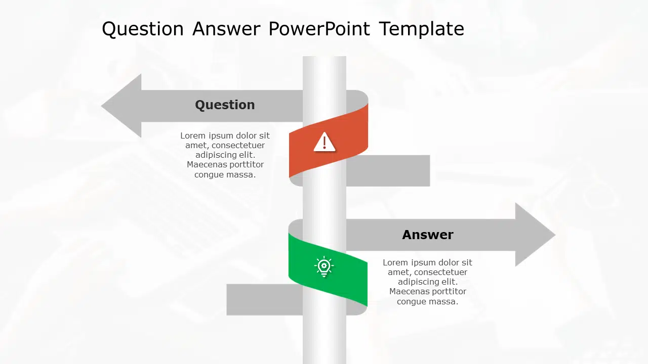 Question Answer 160 PowerPoint Template & Google Slides Theme