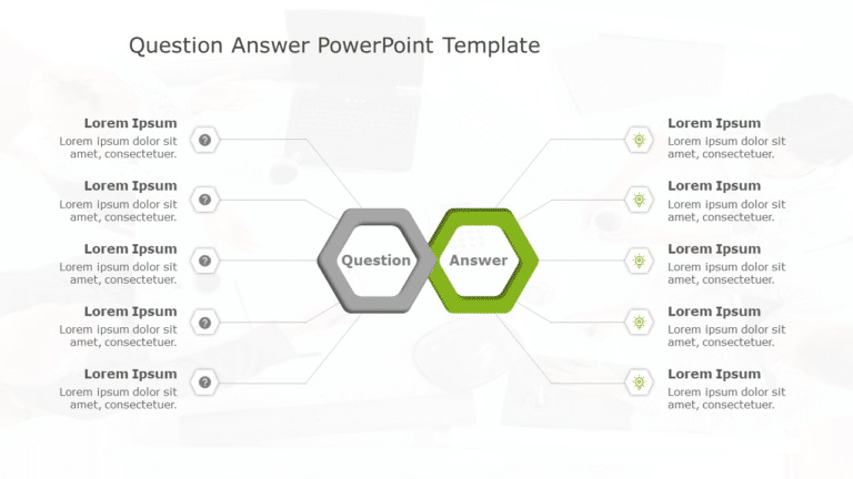 Question Answer 161 PowerPoint Template & Google Slides Theme