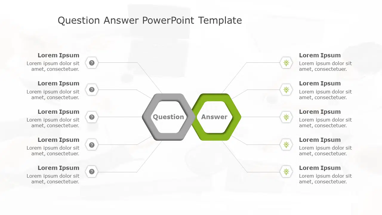 Question Answer 161 PowerPoint Template & Google Slides Theme