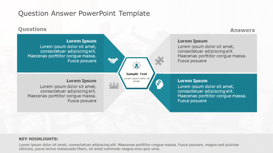 Question Answer 163 PowerPoint Template