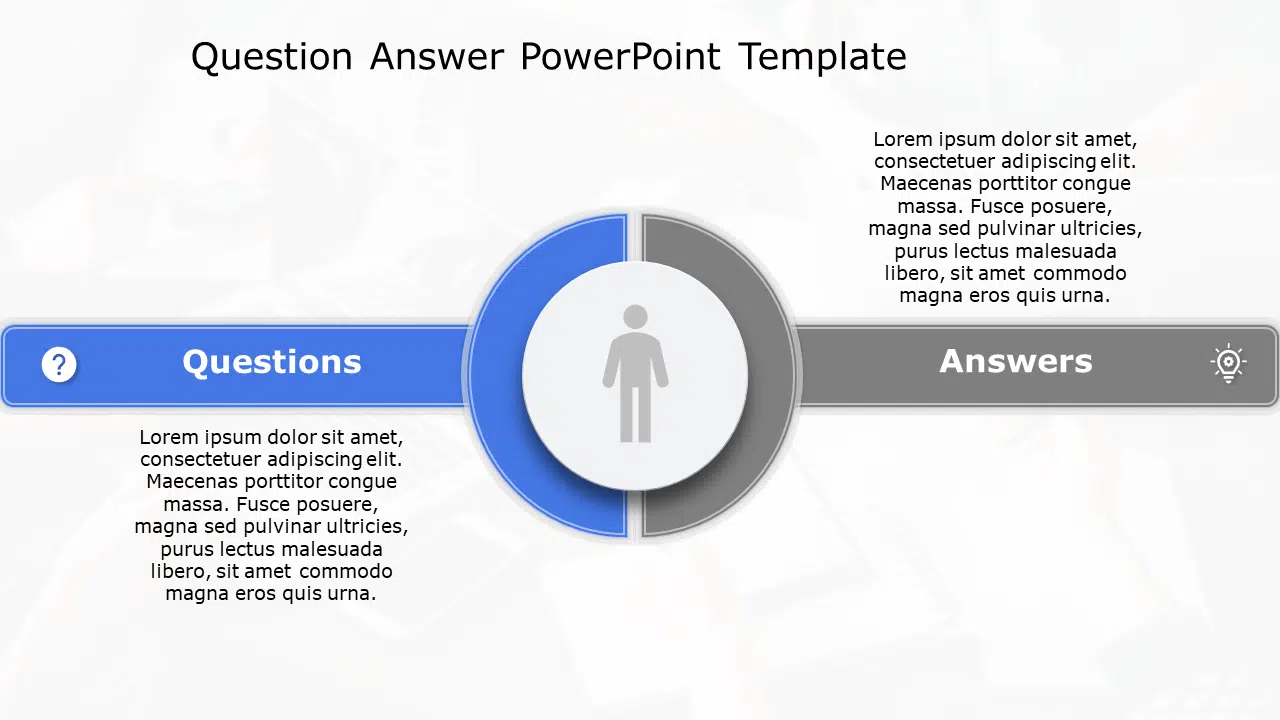 Question Answer 164 PowerPoint Template & Google Slides Theme