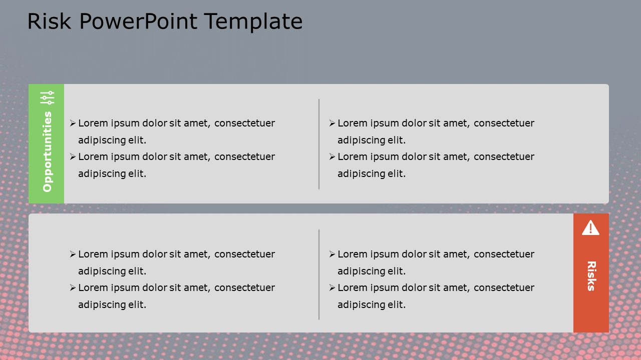 Risk 105 PowerPoint Template & Google Slides Theme