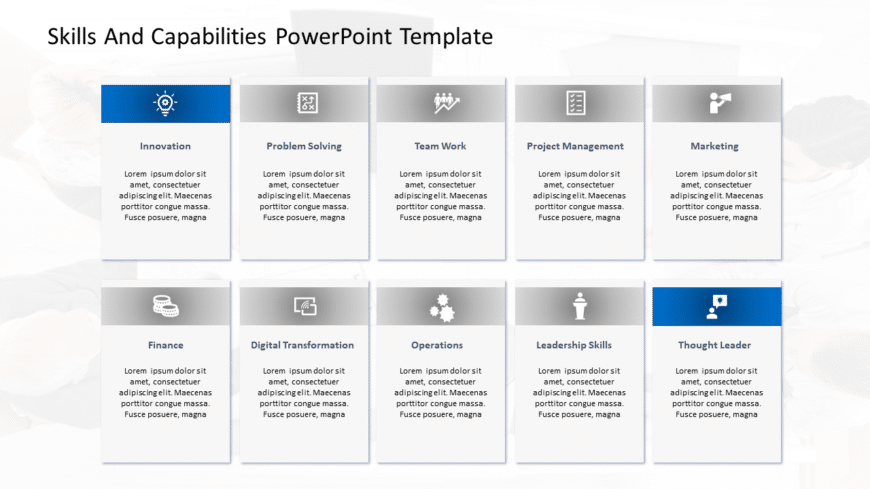 Skills and Capabilities PowerPoint Template