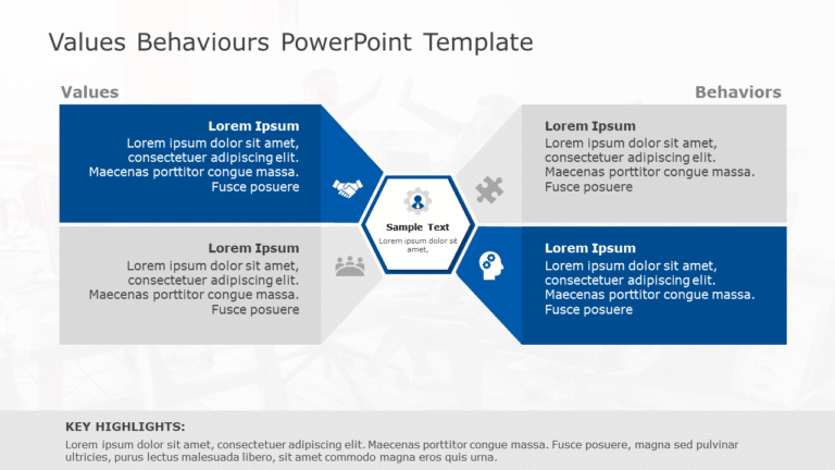 Values Behaviours 179 PowerPoint Template & Google Slides Theme