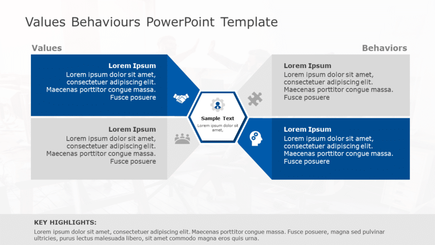 Values Behaviours 179 PowerPoint Template