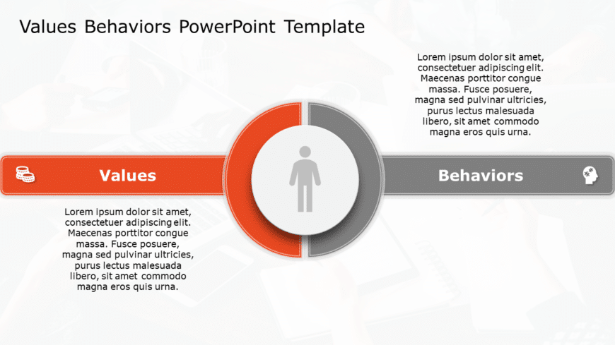 Values Behaviours 180 PowerPoint Template