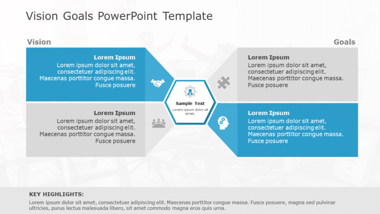 Vision Goals 187 PowerPoint Template & Google Slides Theme