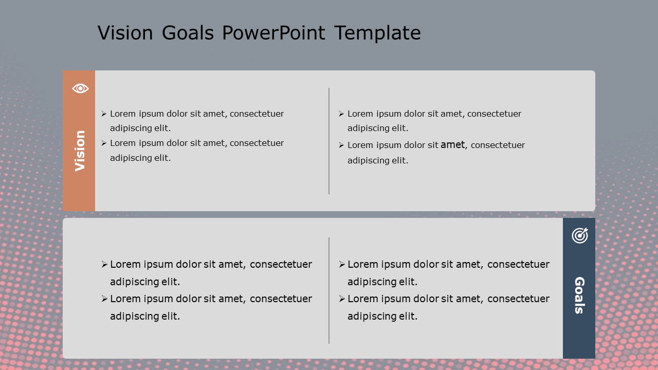 Vision Goals 190 PowerPoint Template & Google Slides Theme