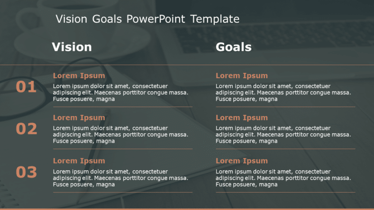 Vision Goals 192 PowerPoint Template & Google Slides Theme