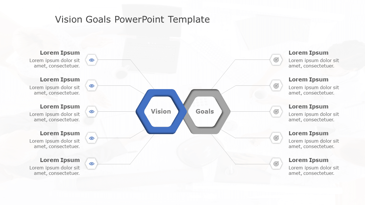 Vision Goals 195 PowerPoint Template & Google Slides Theme