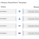 Vision Mission 198 PowerPoint Template & Google Slides Theme