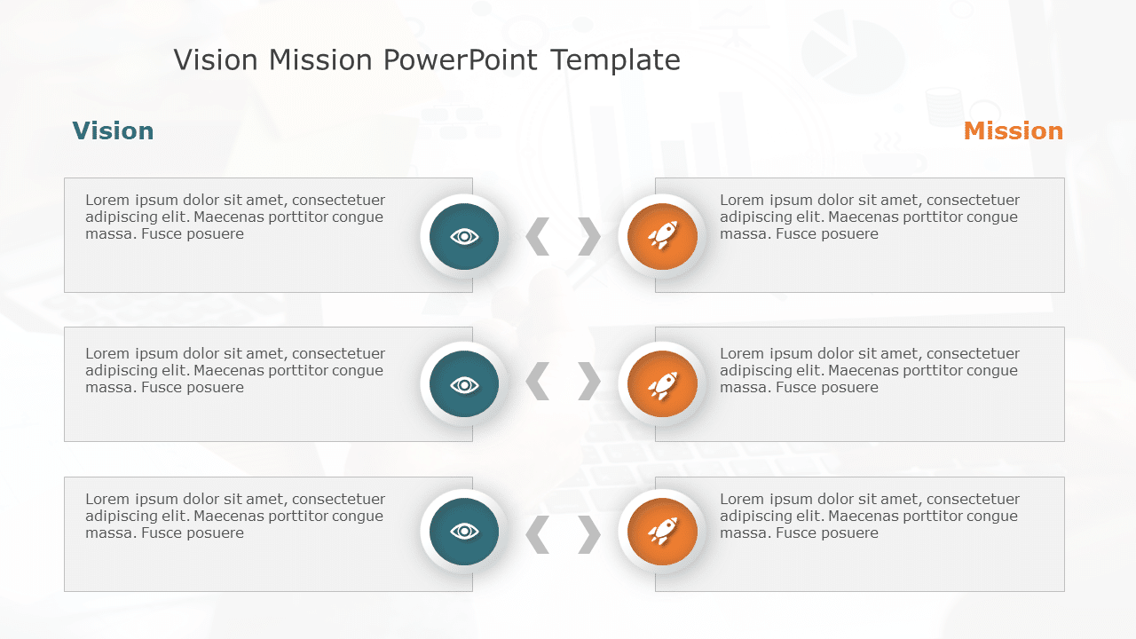 Vision Mission 199 PowerPoint Template & Google Slides Theme