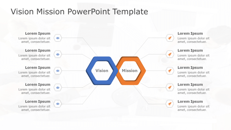 Vision Mission 200 PowerPoint Template & Google Slides Theme