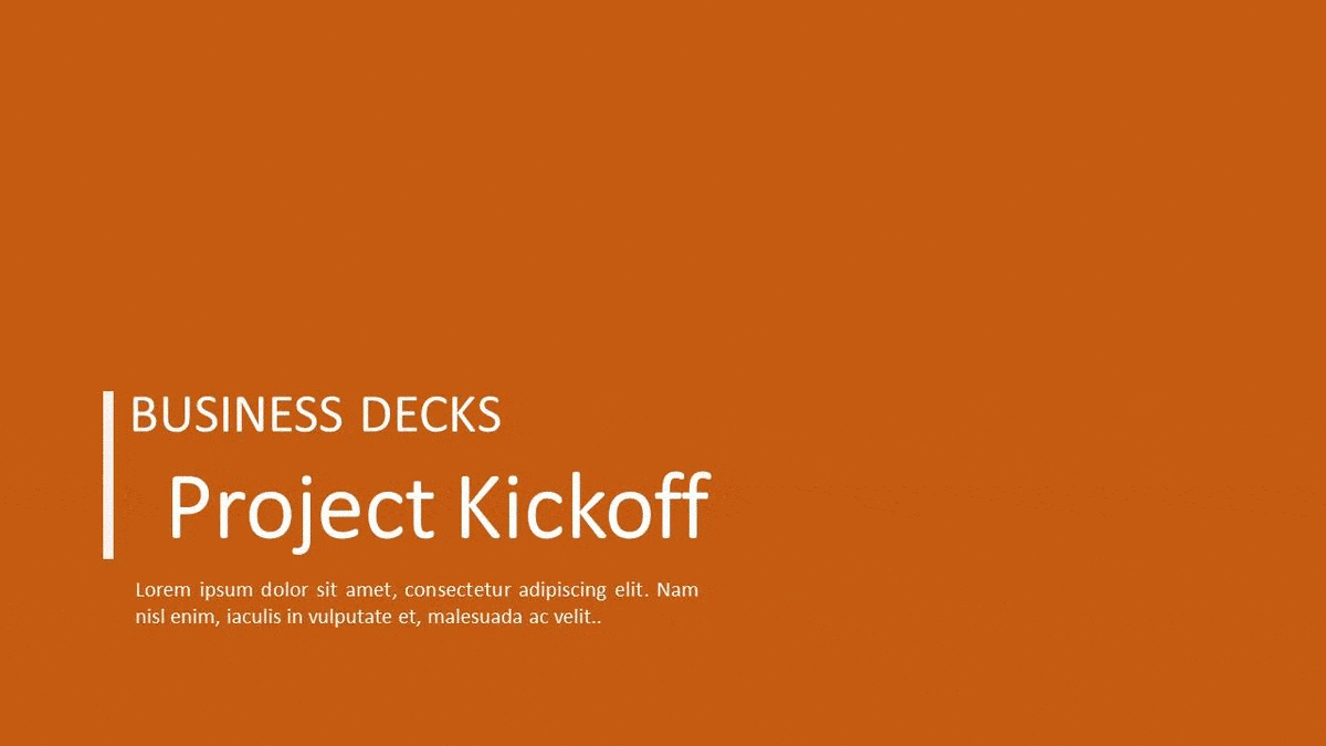 Project Kickoff Deck 