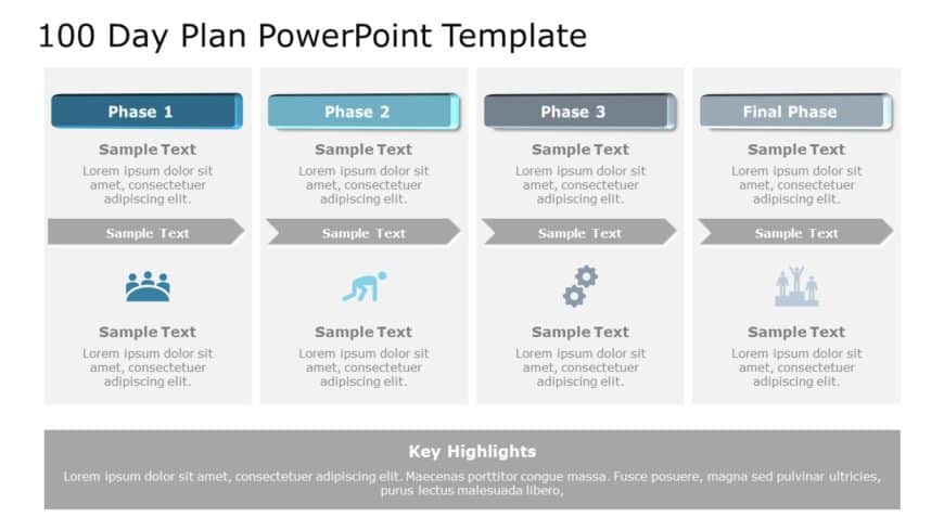 100 Day Plan 02 PowerPoint Template