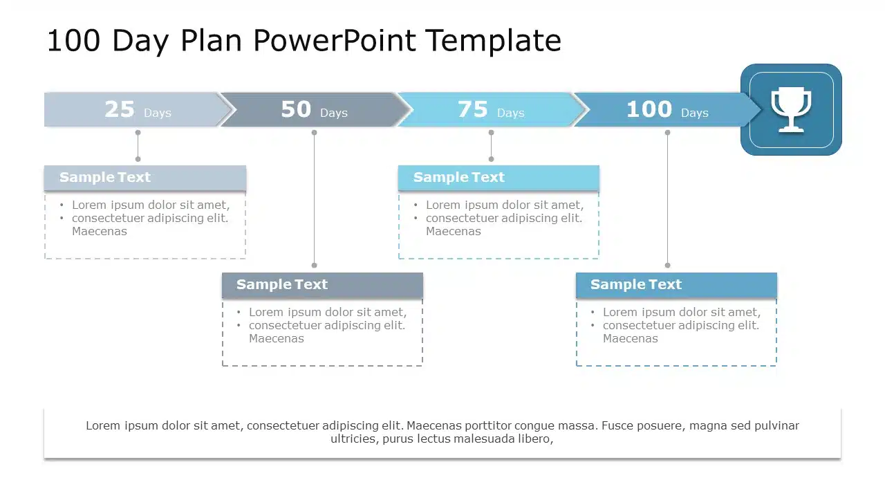 100 Day Plan 05 PowerPoint Template & Google Slides Theme