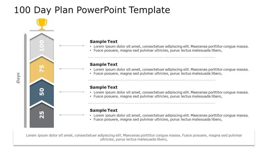 100 Day Plan 06 PowerPoint Template